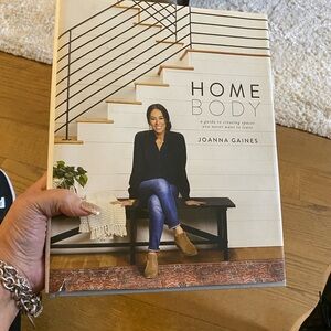 Home Body by - Cream and Black Home Accent Book